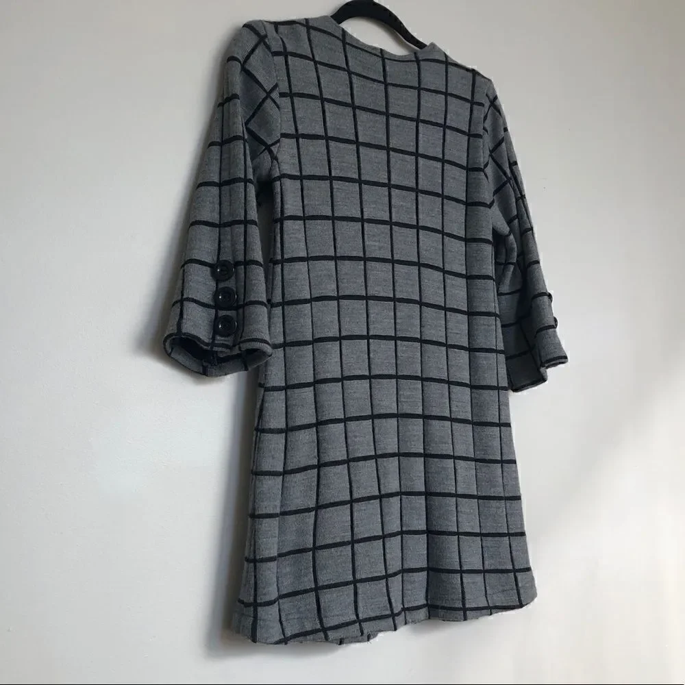 ANDRIA Lieu Plaid Cardigan XS
